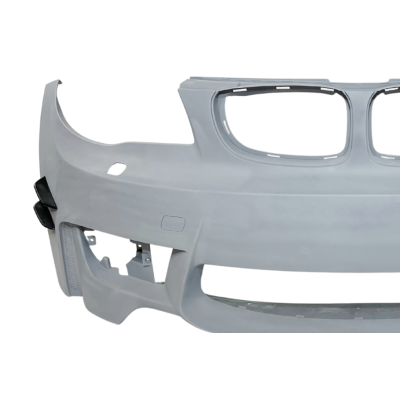 Paragolpes delantero para BMW Serie 1 E81 E82 E87 E88 2004-2011 Look M1 con Flaps
