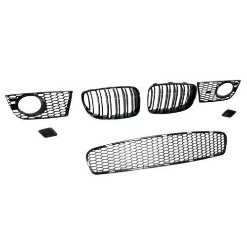 Paragolpes delantero para BMW Serie 1 E81 E82 E87 E88 2004-2011 Look M1 con Flaps