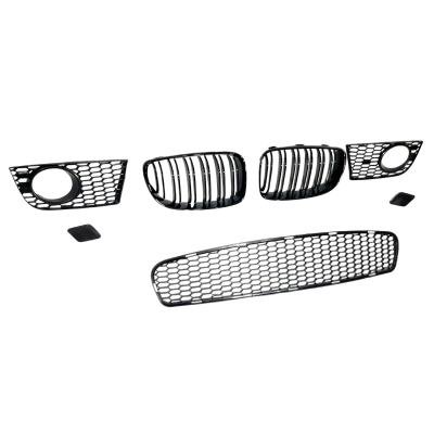 Paragolpes delantero para BMW Serie 1 E81 E82 E87 E88 2004-2011 Look M1 con Flaps