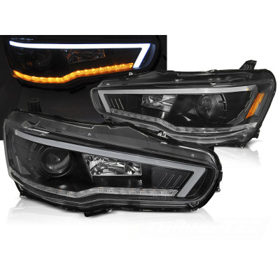 Faros delanteros para Mitsubishi Lancer LED Intermitente Secuencial