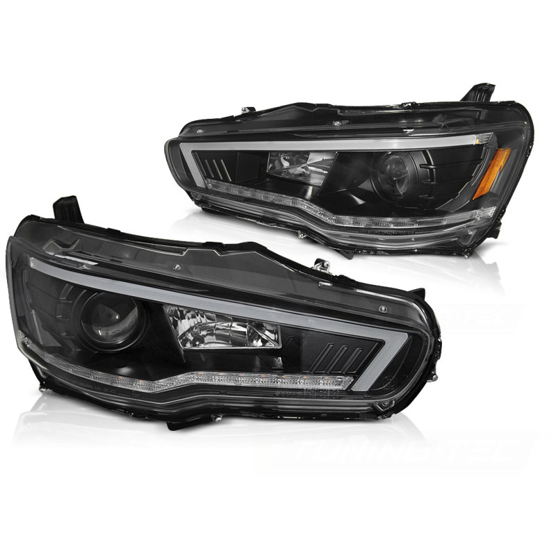 Faros delanteros para Mitsubishi Lancer LED Intermitente Secuencial