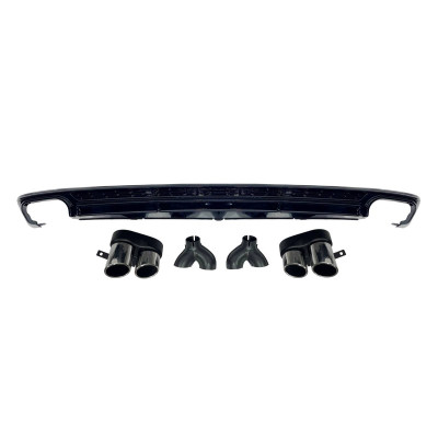 Difusor Trasero Audi A6 Sedan y Avant C8 Standard Look S6