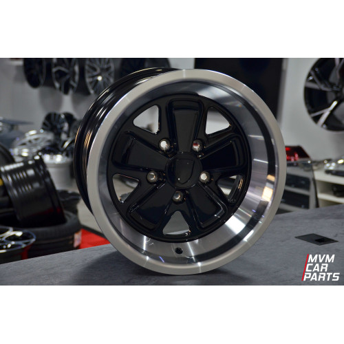 Juego de 4 Llantas 16 para Porsche Modelo Fuchs Black P033