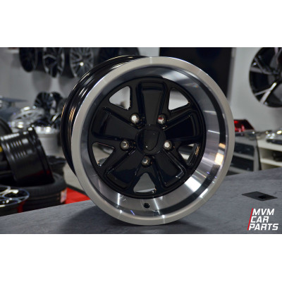 Juego de 4 Llantas 16 para Porsche Modelo Fuchs Black P033