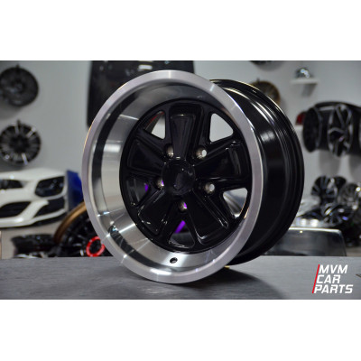 Juego de 4 Llantas 16 para Porsche Modelo Fuchs Black P033