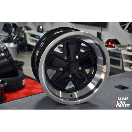 Juego de 4 Llantas 16 para Porsche Modelo Fuchs Black P033
