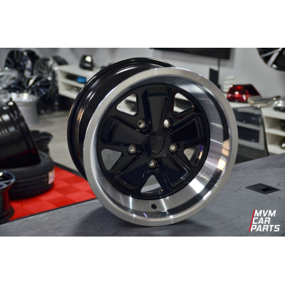 Juego de 4 Llantas 16 para Porsche Modelo Fuchs Black P033