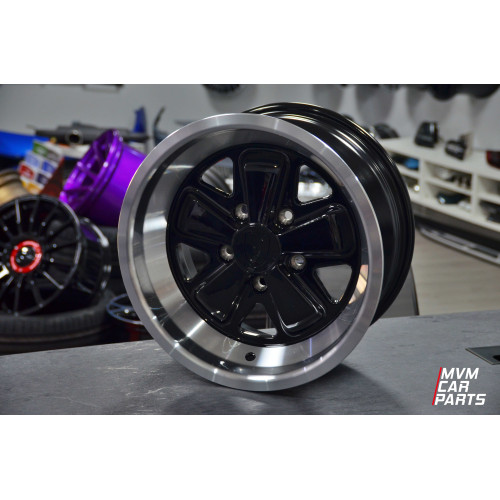 Juego de 4 Llantas 16 para Porsche Modelo Fuchs Black P033