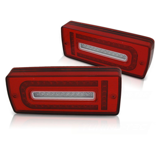 Pilotos traseros led rojos y blancos para Mercedes Clase G W463