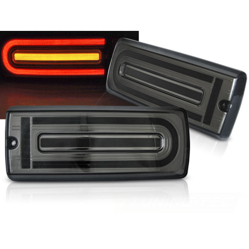 Pilotos traseros Full Led Bar Ahumados para Mercedes Clase G W463 Pilotos traseros Full Led Bar Ahumados para Mercedes Clase G W463