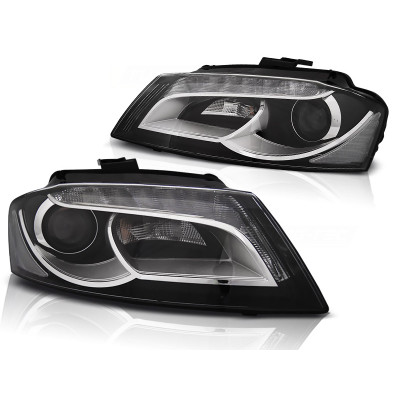 Faros delanteros Audi A3 8P 2008-2012 Led Negros