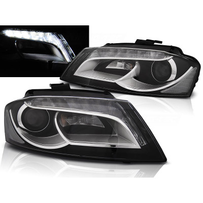 Faros delanteros Audi A3 8P 2008-2012 Led Negros