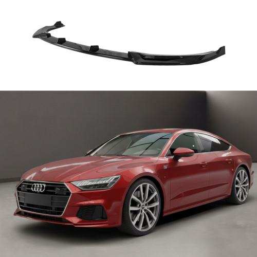 Añadido spoiler delantero Audi A7 C8 SLine Negro Brillo