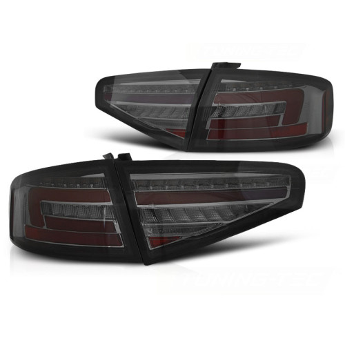 Pilotos traseros Led Transparentes Ahumados Dinamicos Audi A4 B8 2012-2015