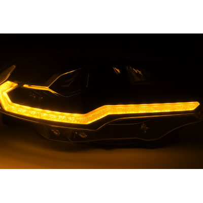 Faros Delanteros LED Negros para Ford Mustang 2018–2021