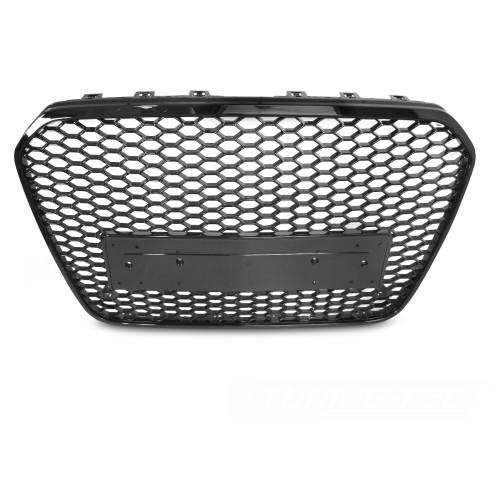 Parrilla Audi A6 C7 4G 2012-2015 Sline Negro Brillo