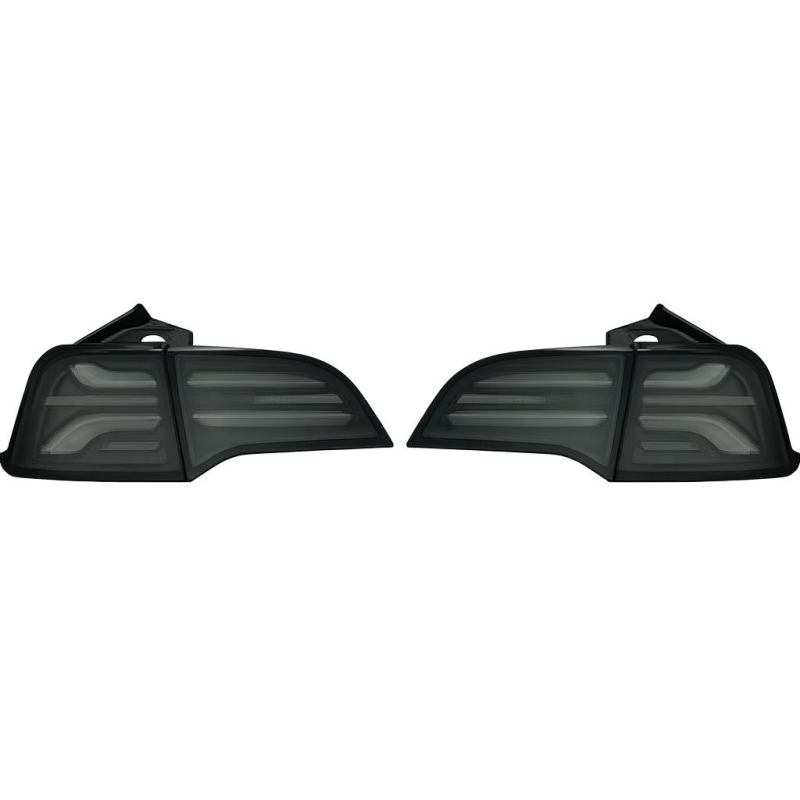 Pilotos traseros LED Negros para Tesla Model 3 / Model Y 2017–2023 Pre-Facelift