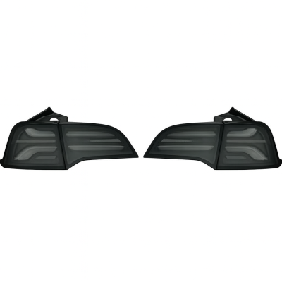 Pilotos traseros LED Negros para Tesla Model 3 / Model Y 2017–2023 Pre-Facelift