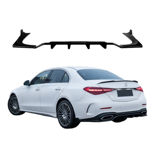 Añadido de Difusor Trasero Mercedes Clase C W206 Sedan Negro Brillo