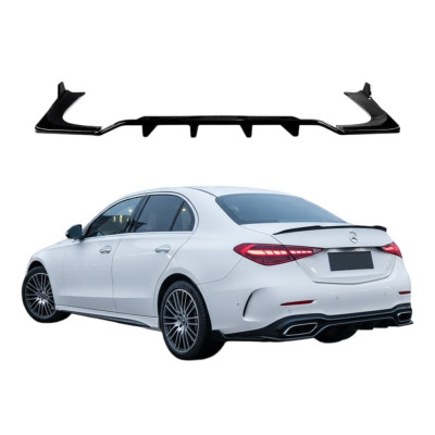 Añadido de Difusor Trasero Mercedes Clase C W206 Sedan Negro Brillo