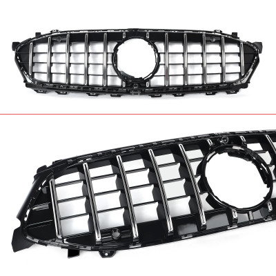 Rejilla frontal para Mercedes CLA W118 Facelift +2024 Panamericana GTR Cromada