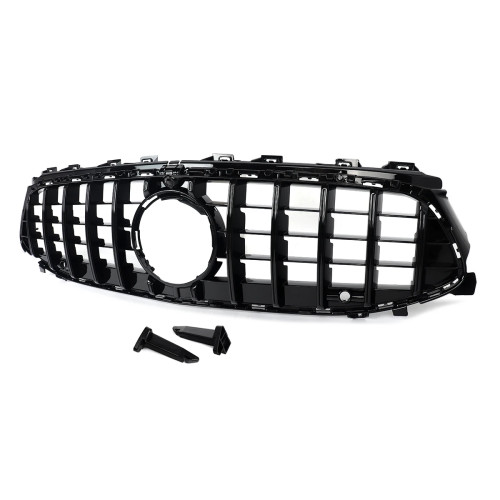 Rejilla frontal para Mercedes CLA W118 Facelift +2024 Panamericana GTR Negra