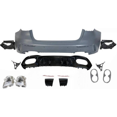 Paragolpes trasero Mercedes Clase A W177 estilo A45 AMG