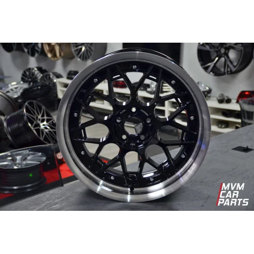 Juego de 4 Llantas 18 FOX HIRO Flow-Forming Black Polish FOX08