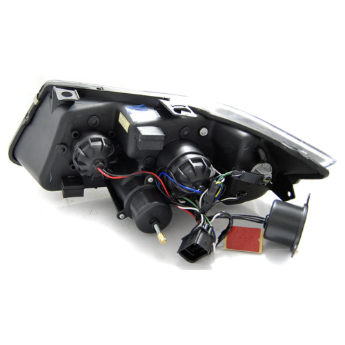 Faros Angel Eyes LED 3D BMW E90 E91 Cromada