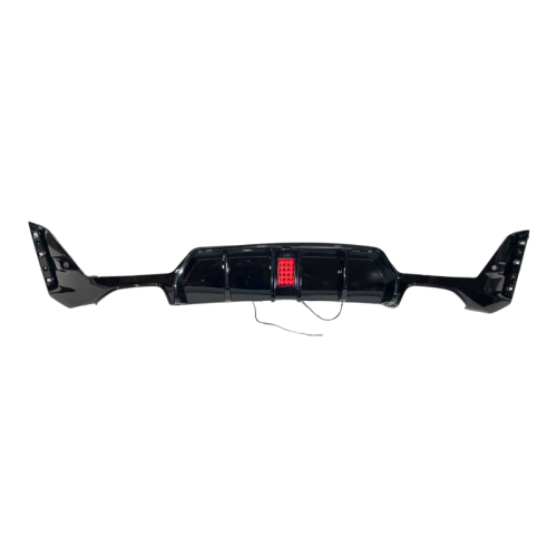 Difusor Trasero BMW Serie 3 G20  G21 LCI 2023+ Look Competition Negro Brillo Luz de freno led