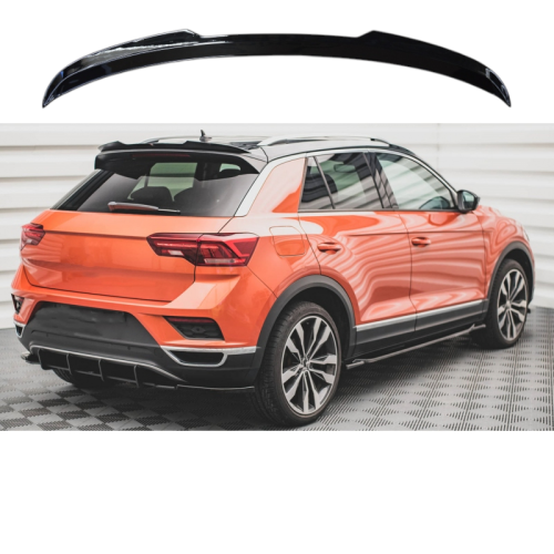 Aleron spoiler trasero para VW T-Roc R-Line +2017 Negro Brillo