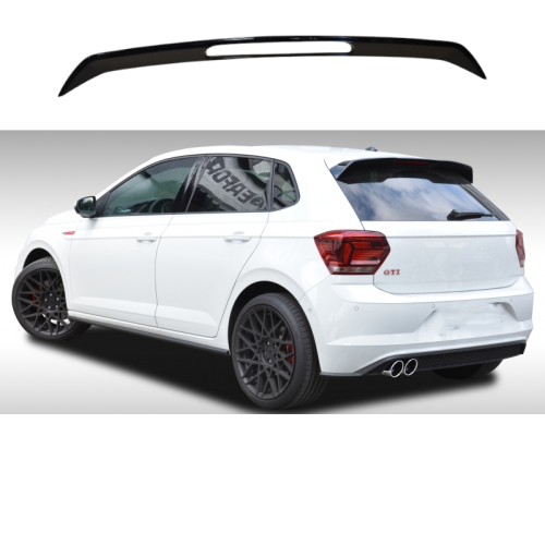 Aleron spoiler trasero Volkswagen Polo VI 2017-2021 Look GTI Negro Brillo