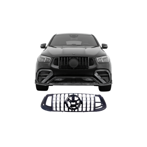 Rejilla frontal para Mercedes GLE Coupe C167 y SUV W167 AMG Look Brabus Negra