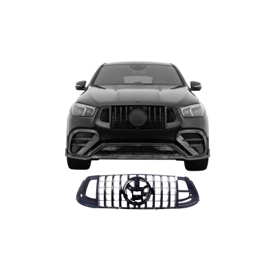 Rejilla frontal para Mercedes GLE Coupe C167 y SUV W167 AMG Look Brabus Negra