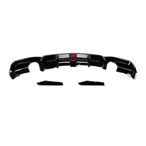 Difusor Trasero BMW Serie 3 F30 F31 con Luz de Freno LED y Doble Salida Individual