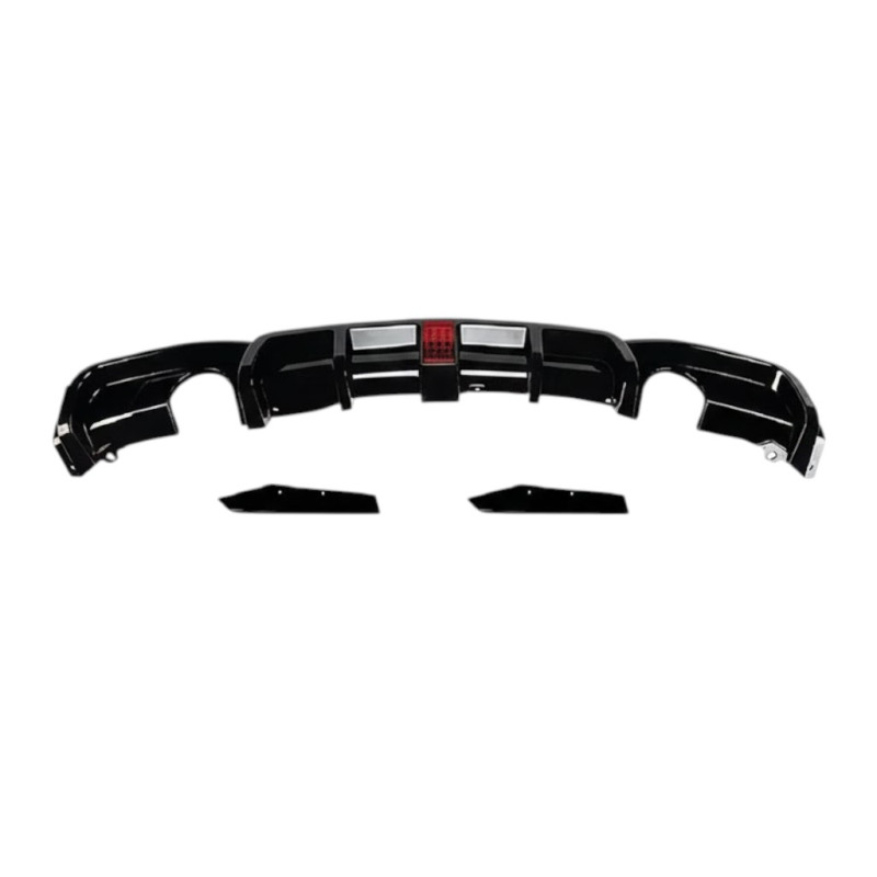 Difusor Trasero BMW Serie 3 F30 F31 con Luz de Freno LED y Doble Salida Individual