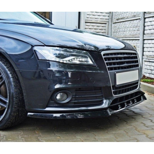 Añadido Splitter Delantero Audi A4 B8 Negro Brillo