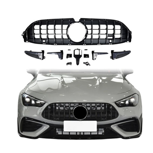 Rejilla frontal para Mercedes CLE W236 Look GT-R Panamericana Cromada