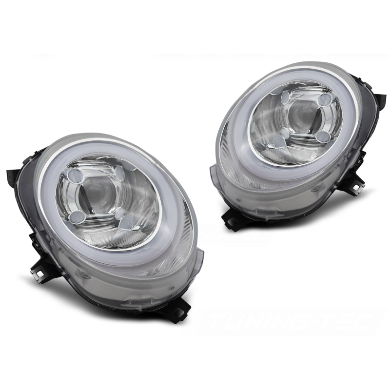 Pareja Faros LED Cromado Mini Cooper F55 / F56 / F57 2014-2017