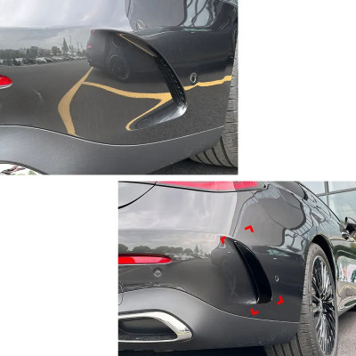 Aletines traseros Mercedes CLE C236 Coupe AMG Negro Brillo