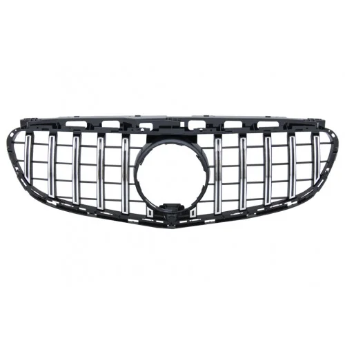 Parrilla para Mercedes Clase E W212 S212 Facelift 2013-2016 Look GT-R Panamericana Cromada