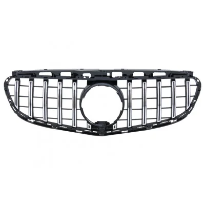 Parrilla para Mercedes Clase E W212 S212 Facelift 2013-2016 Look GT-R Panamericana Cromada