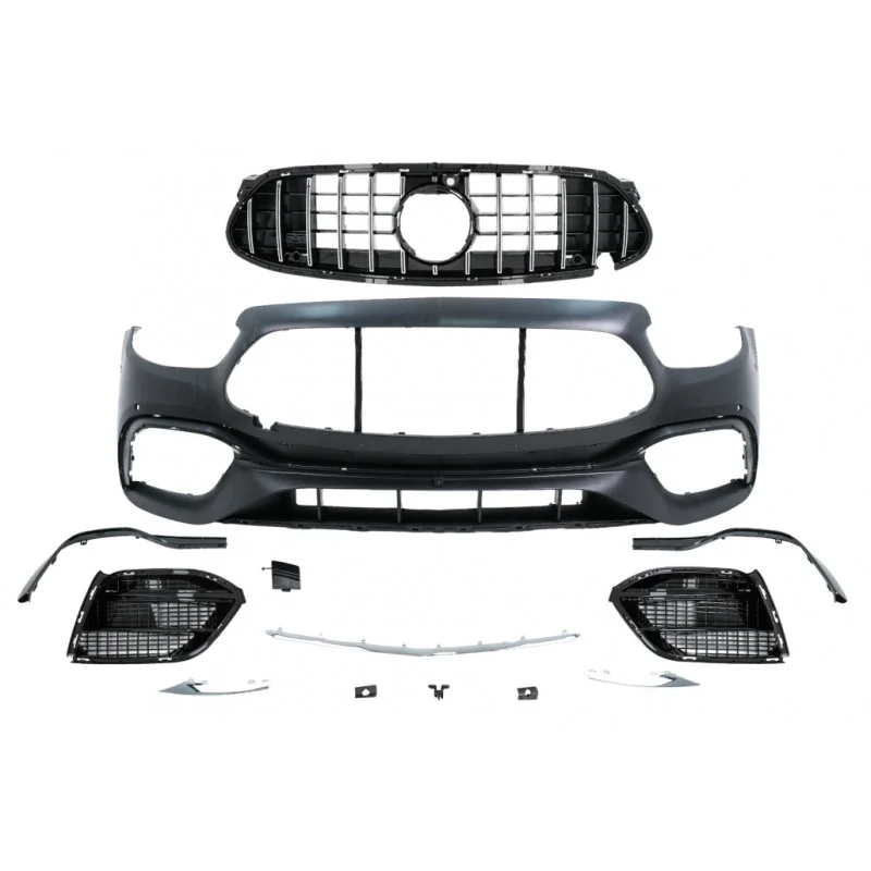 Paragolpes delantero para Mercedes Clase E W213 C238 Facelift 2020 look E63 con Parrilla Panamericana Cromada