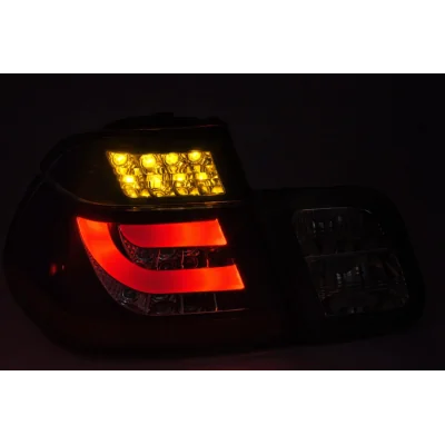 Pilotos traseros LED BAR BMW Serie 3 E46 Sedan 1998-2001 Rojo Transparente