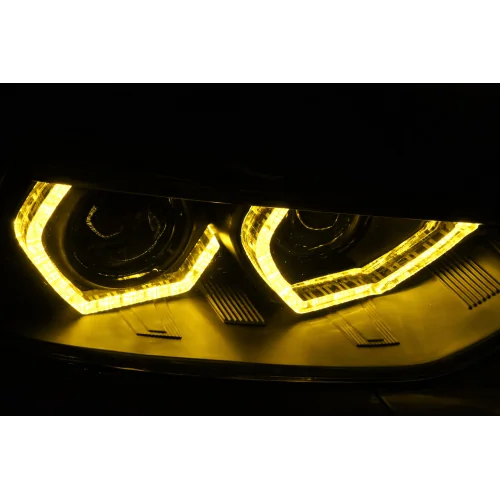 Faros Yellow Angel Eyes Led DRL BMW Serie 3 F30 F31 2011-2015