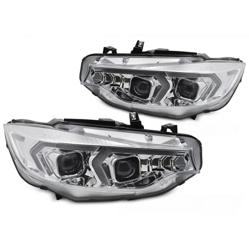 Faros Xenon BMW F32/F33 2013-2017 Look LED Cromados