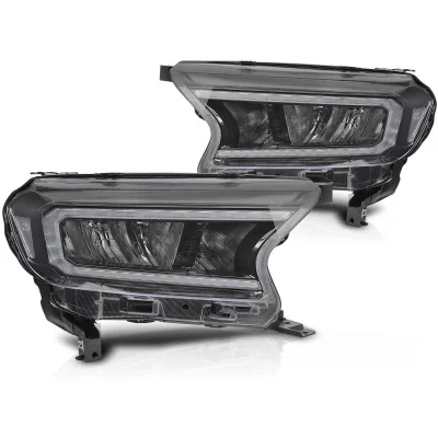Faros Led Dinamicos para Ford Ranger 2016-2022 Negros