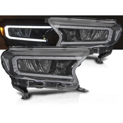 Faros Led Dinamicos para Ford Ranger 2016-2022 Negros
