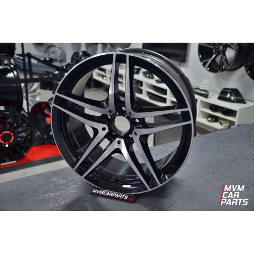 Juego de 4 Llantas 19 para Mercedes Kaiser Black Polish MB74