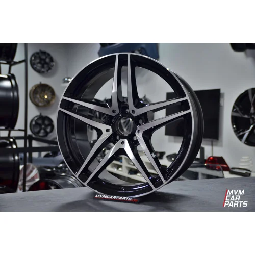 Juego de 4 Llantas 19 para Mercedes Kaiser Black Polish MB74